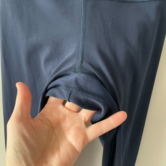 Lululemon 2022 Align Crop 23" High Rise Pull On Yoga Leggings True Navy Blue 2 - Picture 6 of 9
